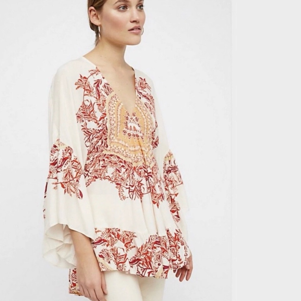 Sunset dream free people boho tunic M